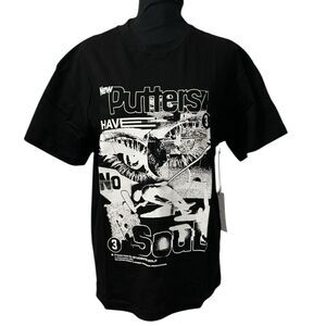 Students Men's Tan Printed Graphics Cotton
T-shirt(Size Small)